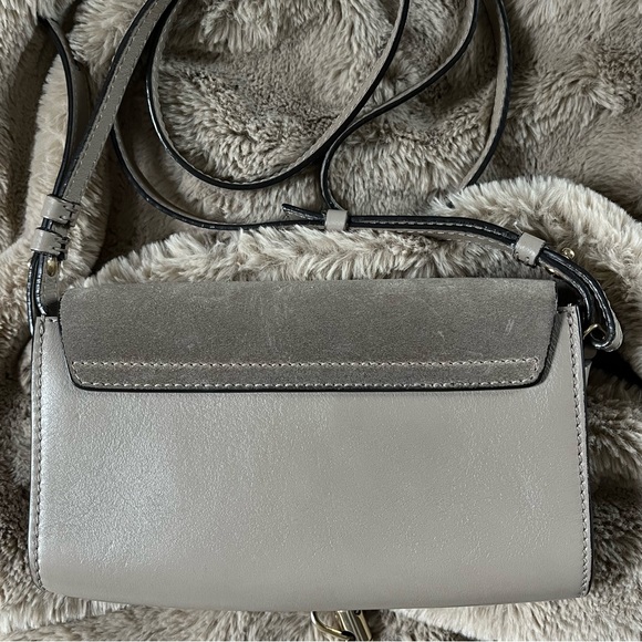 Chloé Faye grey suede small cross body purse - Picture 4 of 7